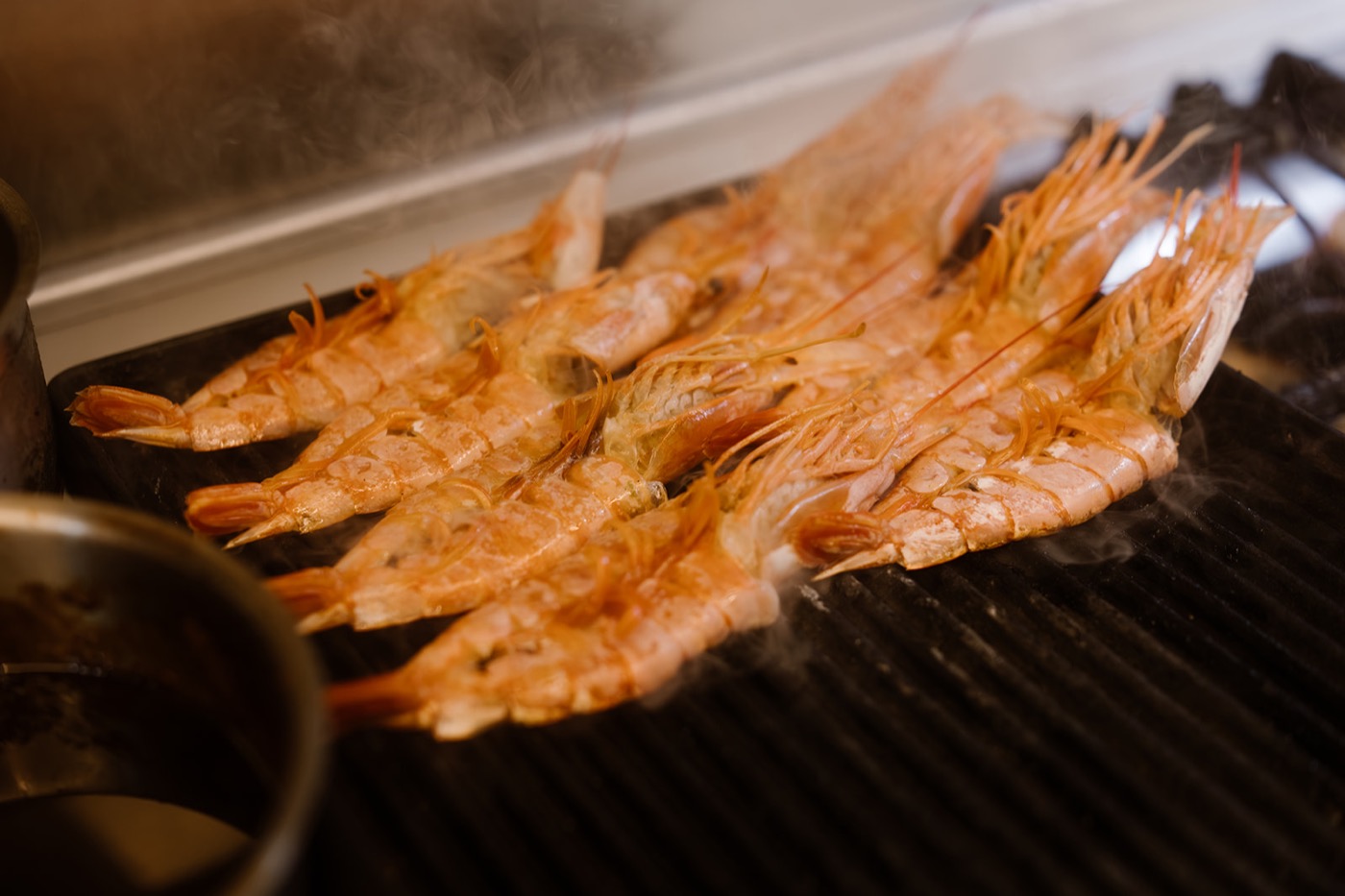 Gamba's op de grill